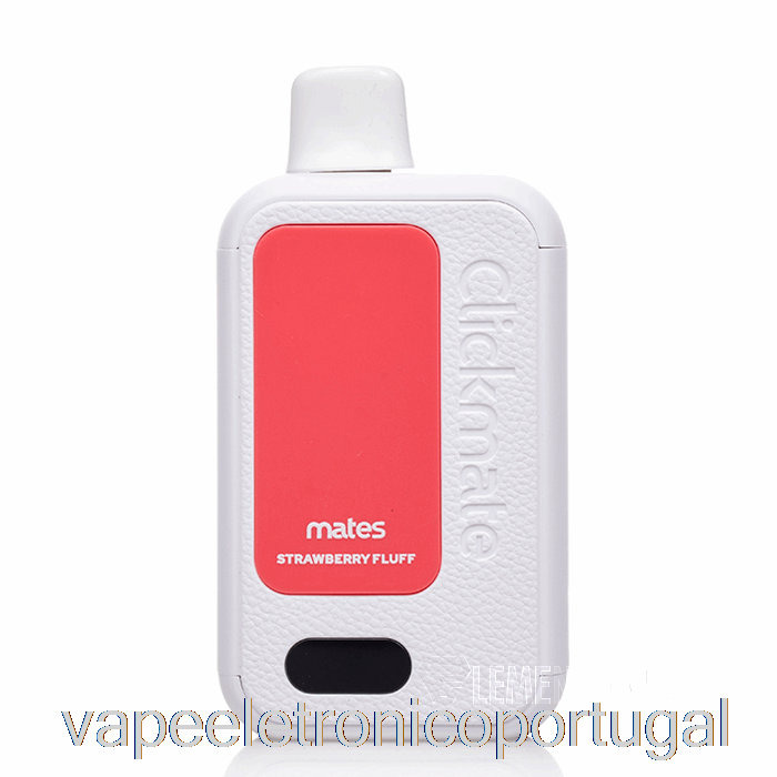 Vape Eletrônico 7 Daze Clickmate 15000 Kit Descartável Morango Fluff